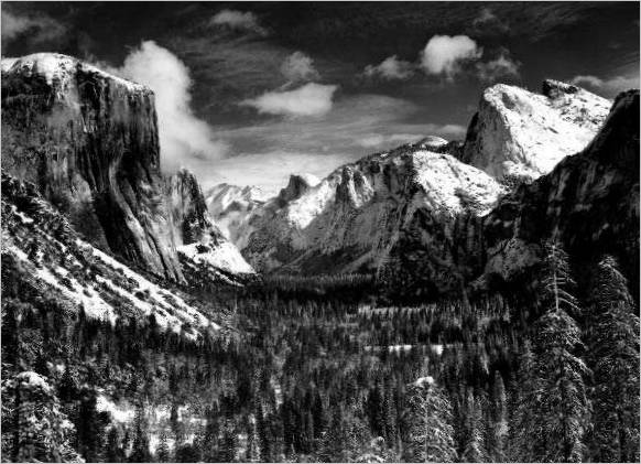 Ansel Adams. Yosemite Vadisi, Kış. 1938
